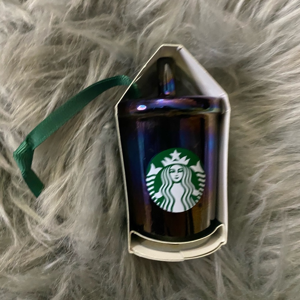 Starbucks Mini Rainbow Holographic Cup Ornament
